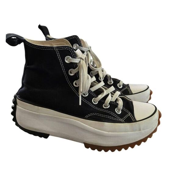Converse Black Run Star Hike Platform Shoes Womens Size 7 Mens 5.5 - Picture 1 of 7
